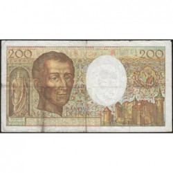 F 70-09 - 1989 - 200 francs - Montesquieu - Série R.073 - Etat : TB-