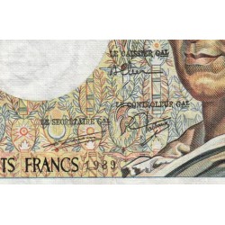 F 70-09 - 1989 - 200 francs - Montesquieu - Série R.073 - Etat : TB-