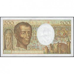 F 70-09 - 1989 - 200 francs - Montesquieu - Série X.074 - Etat : TTB+