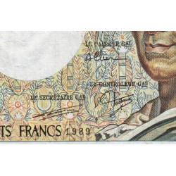 F 70-09 - 1989 - 200 francs - Montesquieu - Série F.075 - Etat : TTB-