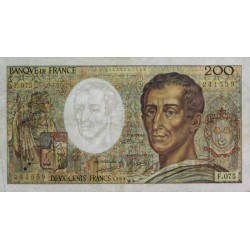 F 70-09 - 1989 - 200 francs - Montesquieu - Série F.075 - Etat : TTB-