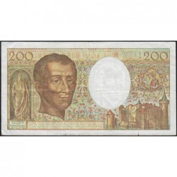 F 70-09 - 1989 - 200 francs - Montesquieu - Série L.075 - Etat : B+