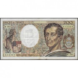 F 70-10a - 1990 - 200 francs - Montesquieu - Série M.082 - Etat : TB+