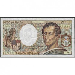 F 70-10a - 1990 - 200 francs - Montesquieu - Série C.083 - Etat : TB+