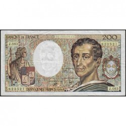 F 70-10a - 1990 - 200 francs - Montesquieu - Série J.083 - Etat : TB