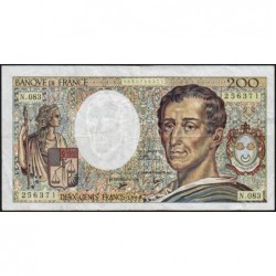 F 70-10a - 1990 - 200 francs - Montesquieu - Série N.083 - Etat : TB