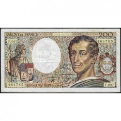 F 70-10b - 1990 - 200 francs - Montesquieu - Série F.097 - Etat : TB
