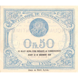Lyon - Pirot 77-22 - 50 centimes - 19e série - 29/07/1920 - Etat : SUP+