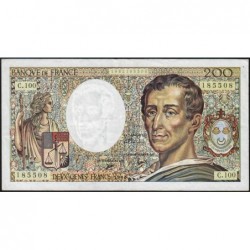 F 70-10b - 1990 - 200 francs - Montesquieu - Série C.100 - Etat : TB+