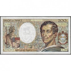 F 70-10b - 1990 - 200 francs - Montesquieu - Série C.100 - Etat : TB
