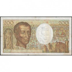 F 70-11 - 1991 - 200 francs - Montesquieu - Série V.087 - Etat : TB-