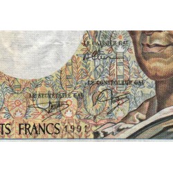 F 70-11 - 1991 - 200 francs - Montesquieu - Série V.087 - Etat : TB-