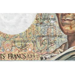 F 70-11 - 1991 - 200 francs - Montesquieu - Série X.089 - Etat : TB-