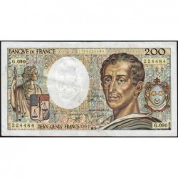 F 70-11 - 1991 - 200 francs - Montesquieu - Série G.090 - Etat : TB+