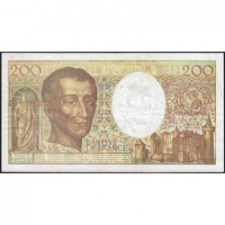 F 70-12a - 1992 - 200 francs - Montesquieu - Série A.107 - Etat : TTB-