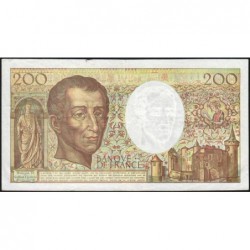 F 70-12a - 1992 - 200 francs - Montesquieu - Série D.107 - Etat : TB+