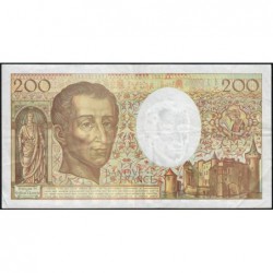 F 70-12a - 1992 - 200 francs - Montesquieu - Série H.110 - Etat : TB-