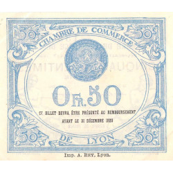 Lyon - Pirot 77-22 - 50 centimes - 23e série - 29/07/1920 - Etat : SUP+