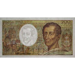 F 70-12b - 1992 - 200 francs - Montesquieu - Série B.122 - Etat : SUP-