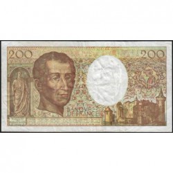 F 70-12b - 1992 - 200 francs - Montesquieu - Série F.122 - Etat : TB-
