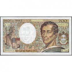 F 70-12b - 1992 - 200 francs - Montesquieu - Série H.122 - Etat : TTB-