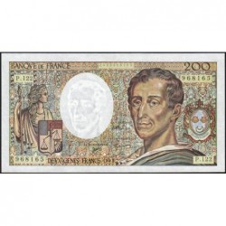 F 70-12b - 1992 - 200 francs - Montesquieu - Série P.122 - Etat : TTB+