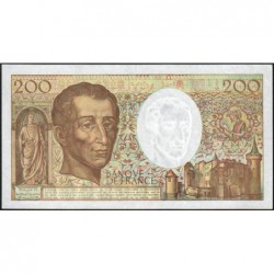 F 70-12b - 1992 - 200 francs - Montesquieu - Série R.122 - Etat : SUP-