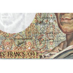 F 70-12b - 1992 - 200 francs - Montesquieu - Série R.122 - Etat : SUP-