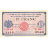 Lyon - Pirot 77-23 - 1 franc - 9e série 2143 - 09/09/1920 - Etat : SUP+