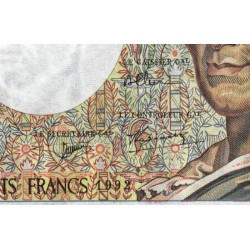 F 70-12b - 1992 - 200 francs - Montesquieu - Série A.123 - Etat : TTB