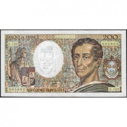 F 70-12b - 1992 - 200 francs - Montesquieu - Série A.123 - Etat : TB+