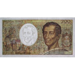 F 70-12c - 1992 - 200 francs - Montesquieu - Série P.128 - Etat : TTB