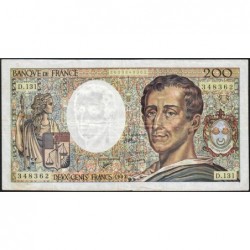 F 70-12c - 1992 - 200 francs - Montesquieu - Série D.131 - Etat : TB