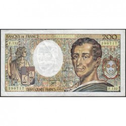 F 70-12c - 1992 - 200 francs - Montesquieu - Série F.132 - Etat : TB