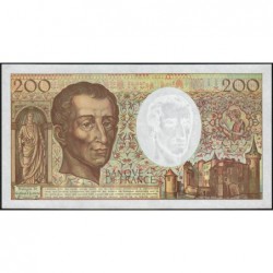 F 70-12c - 1992 - 200 francs - Montesquieu - Série J.141 - Etat : SPL