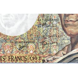 F 70-12c - 1992 - 200 francs - Montesquieu - Série R.148 - Etat : TTB+