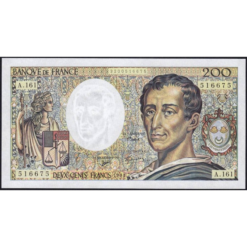 F 70/2-01 - 1994 - 200 francs - Montesquieu - Série A.161 - Etat : NEUF
