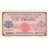 Lyon - Pirot 77-25 - 1 franc - 10e série 2883 - 14/10/1921 - Etat : SUP