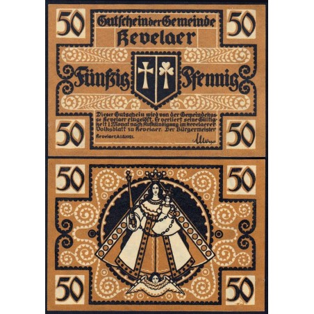 Allemagne - Notgeld - Kevelaer - 50 pfennig - 01/06/1921 - Etat : pr.NEUF