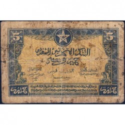 Maroc - Pick 24_2 - 5 francs - 01/03/1944 - Etat : B