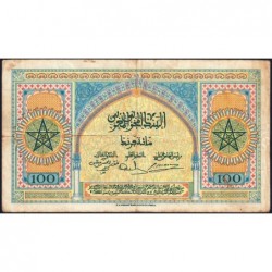 Maroc - Pick 27_1 - 100 francs - Série Z133 - 01/05/1943 - Etat : TB