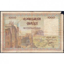 Maroc - Pick 47_2 - 1'000 francs - Série D.21 - 15/11/1956 - Etat : B+