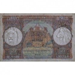 Maroc - Pick 45_2 - 100 francs - Série R.27 - 09/01/1950 - Etat : TTB