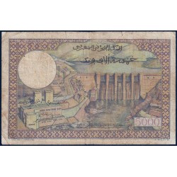 Maroc - Pick 49 - 5'000 francs - Série Y.200 - 02/04/1953 - Etat : B+ à TB-