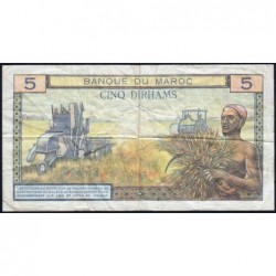 Maroc - Pick 53f - 5 dirhams - Série P.42- 1969 - Etat : TB