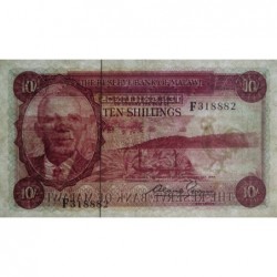 Malawi - Pick 2 - 10 shillings- Série F - 1964 - Etat : TTB