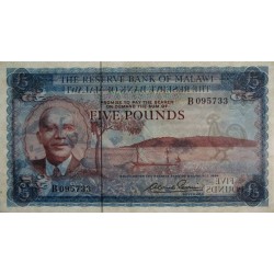 Malawi - Pick 4 - 5 pounds - Série B - 1964 - Etat : SUP+