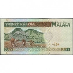 Malawi - Pick 32 - 20 kwacha - Série AF - 01/06/1995 - Etat : NEUF