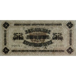 Lettonie - Ville de Libava - 25 kapeikas - Série A - 1915 - Etat : NEUF