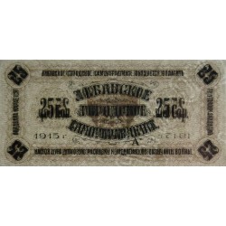 Lettonie - Ville de Libava - 25 kapeikas - Série A - 1915 - Etat : NEUF